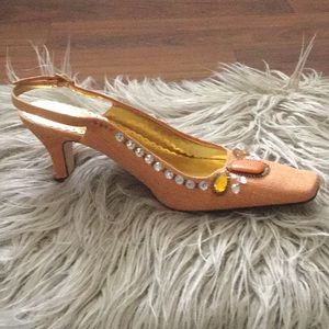 J. Renee jeweled short heels